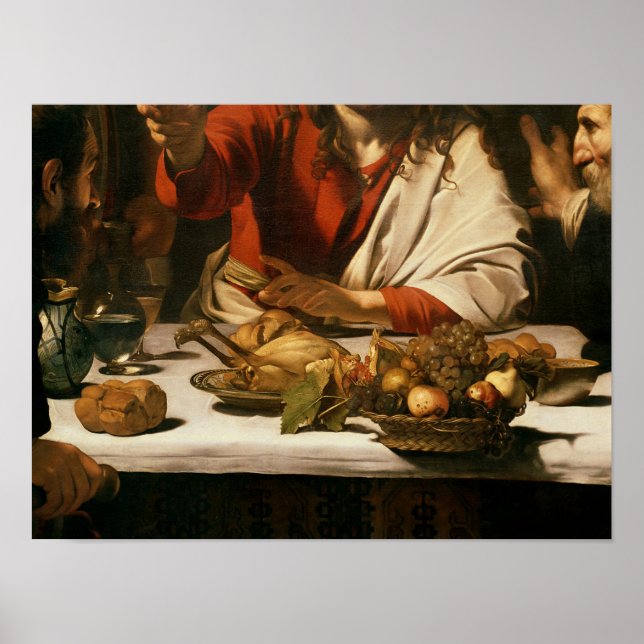The Supper at Emmaus, 1601 Poster (Front)