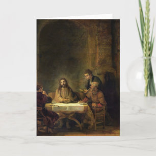 The Supper at Emmaus, 1648 Card