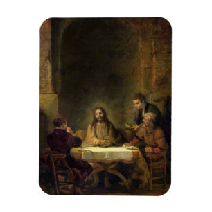 The Supper at Emmaus, 1648 (oil on panel) Magnet