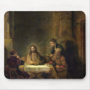The Supper at Emmaus, 1648 (oil on panel) Mouse Pad