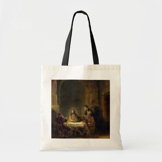 The Supper at Emmaus, 1648 (oil on panel) Tote Bag (Front)