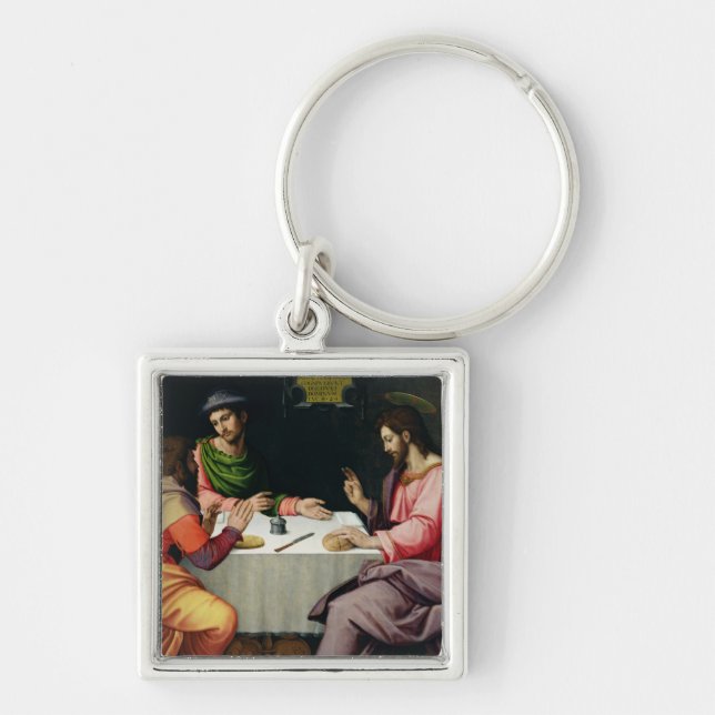 The Supper at Emmaus, c.1520 Key Ring (Front)