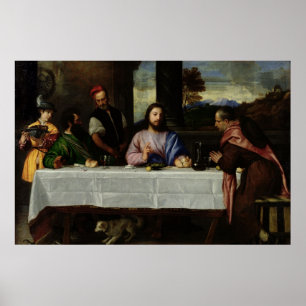 The Supper at Emmaus, c.1535 Poster