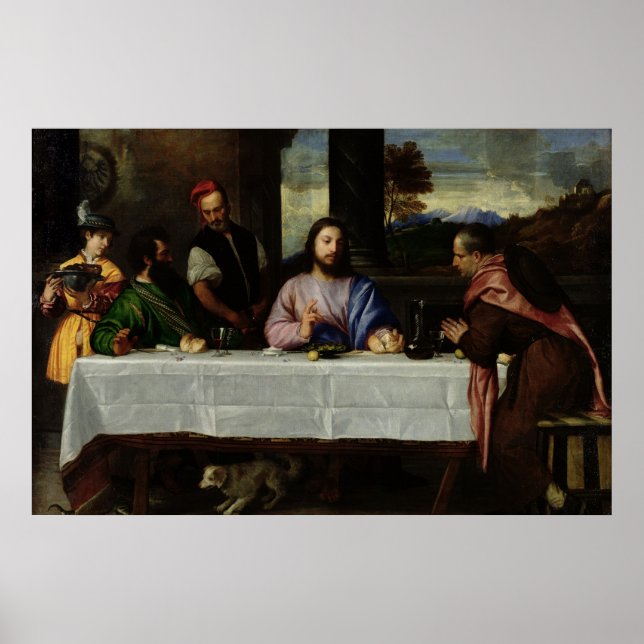 The Supper at Emmaus, c.1535 Poster (Front)