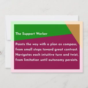 The Support Worker Thank You Card