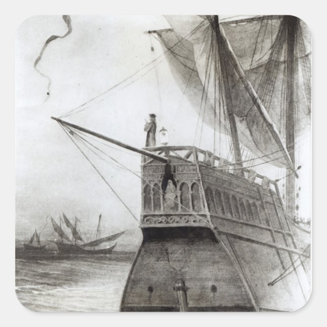 The Supreme Moment on the Evening Square Sticker (Front)