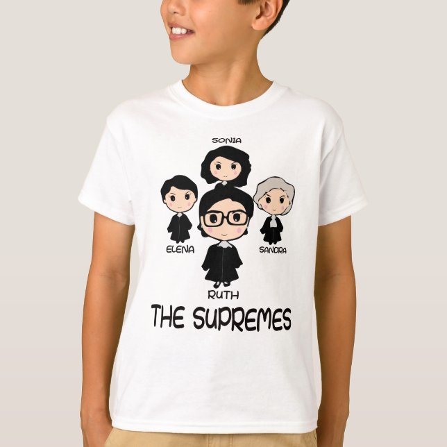 THE SUPREMES Supreme Court Justices RBG cute T-Shirt (Front)