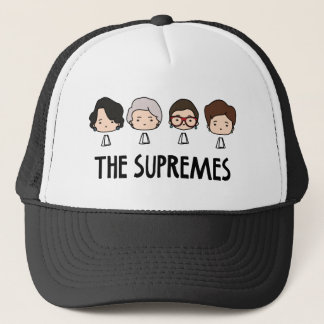 The Supremes Woman Cute Kawaii Chibi Head Trucker Hat