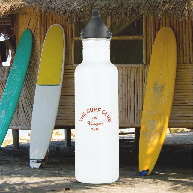 The Surf Club Red Custom Crest 710 Ml Water Bottle (Creator Uploaded)