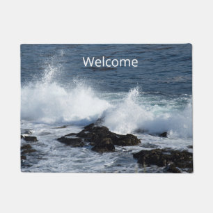 The surf of the Pacific Ocean Doormat