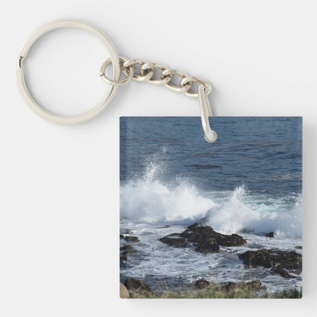 The surf of the Pacific Ocean Key Ring (Front)