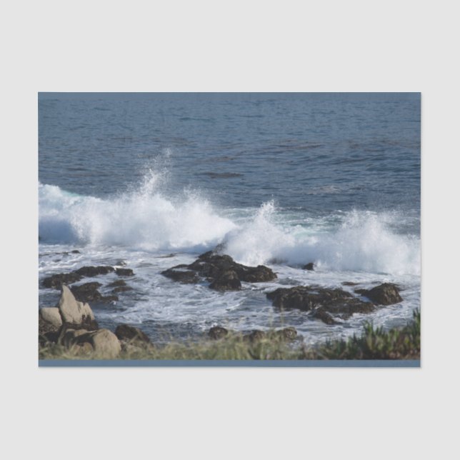 The surf of the Pacific Ocean              Tissue Paper (Front)