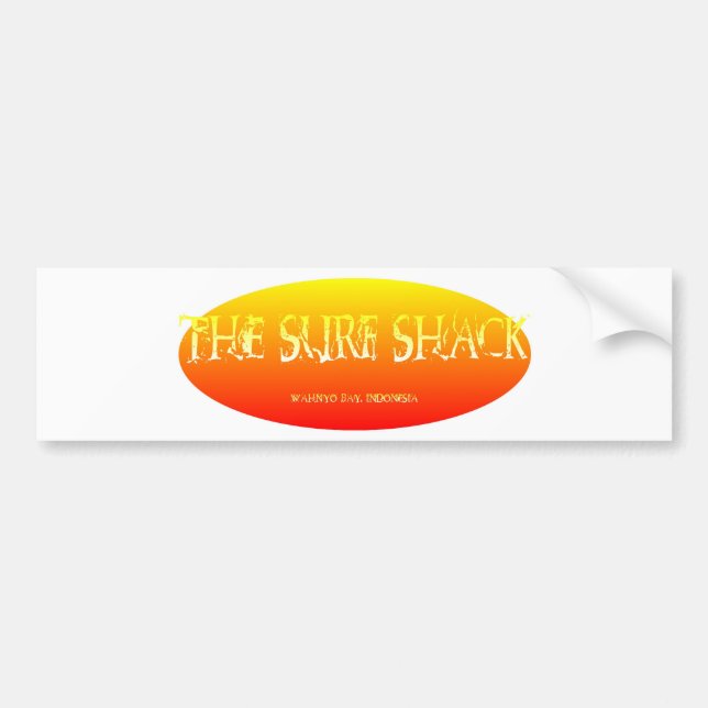 The Surf Shack Bumper Sticker (Front)