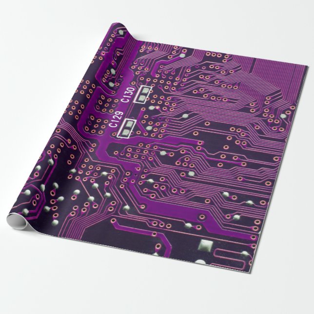 The surface of the digital circuitbackground,abstr wrapping paper (Unrolled)