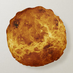 The Surface of Venus Round Cushion