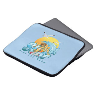 The Surfer Rides the Wave   13" Laptop Sleeve (M)