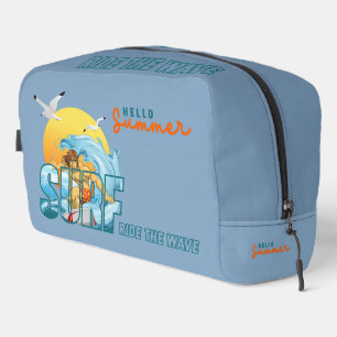 The Surfer Rides the Wave Dopp Kit