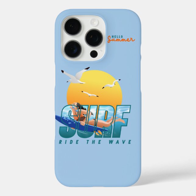 The Surfer Rides the Wave | (F) Case-Mate iPhone Case (Back)