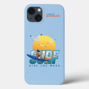 The Surfer Rides the Wave (F) iPhone 13 Case