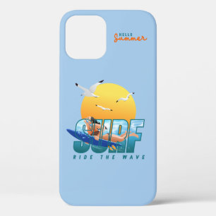 The Surfer Rides the Wave   (F) iPhone 12 Pro Case