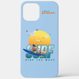The Surfer Rides the Wave (F) iPhone 12 Pro Max Case
