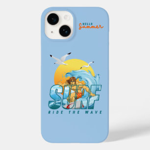 The Surfer Rides the Wave (M) Case-Mate iPhone 14 Case