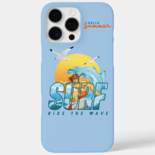 The Surfer Rides the Wave (M) iPhone 16 Pro Max Case