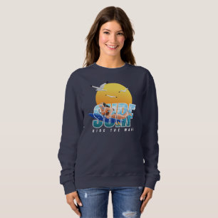 The Surfer Rides the Wave Women Sweatshirt