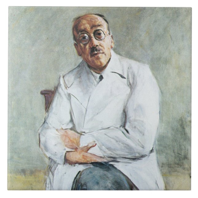 The Surgeon (by Max Liebermann) Ceramic Tile (Front)