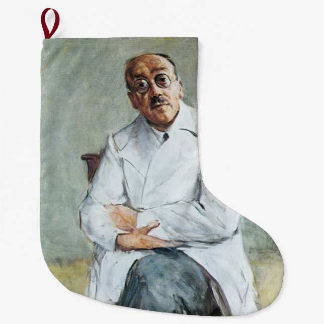 The Surgeon (by Max Liebermann) Large Christmas Stocking (Front)