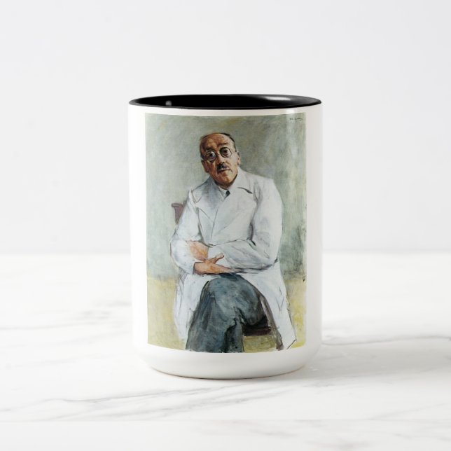 The Surgeon (by Max Liebermann) Two-Tone Coffee Mug (Center)