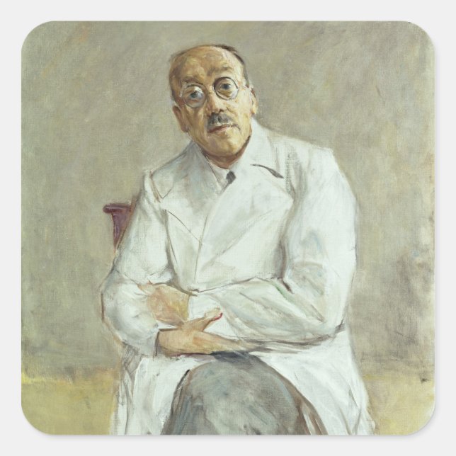The Surgeon, Ferdinand Sauerbruch, 1932 Square Sticker (Front)