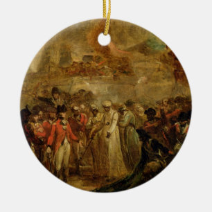 The Surrender of the Two Sons of Tipu Sahib (1749- Ceramic Ornament