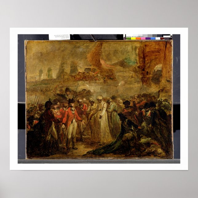 The Surrender of the Two Sons of Tipu Sahib (1749- Poster (Front)