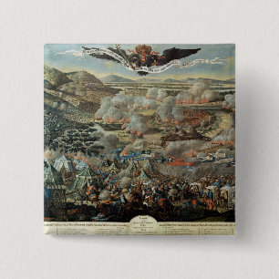 The Surrounding of Vienna by the Turks in 1683 15 Cm Square Badge