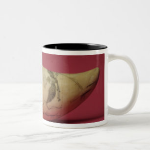 The Susan on the coast of Japan' Scrimshaw Two-Tone Coffee Mug