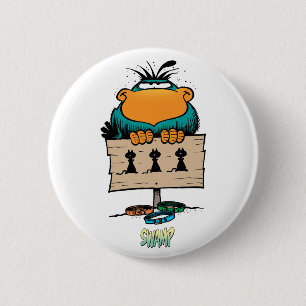 The Swamp Bludgerigar 6 Cm Round Badge