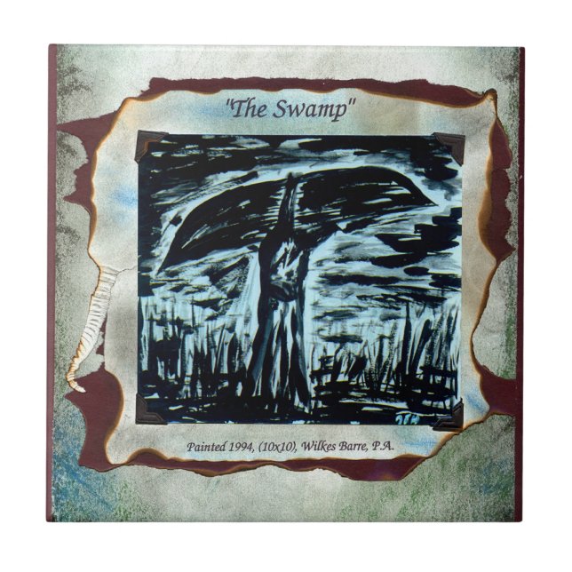 The Swamp Ceramic Tile (Front)