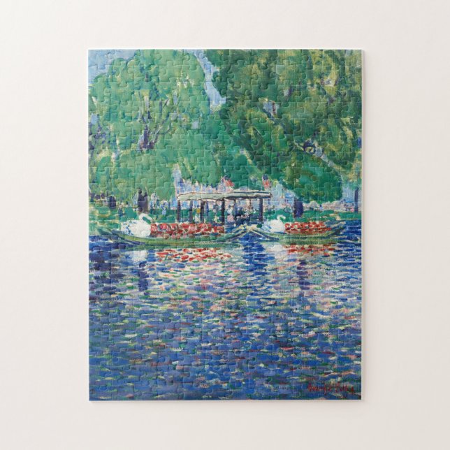 The Swan Boats | George Luks Jigsaw Puzzle (Vertical)