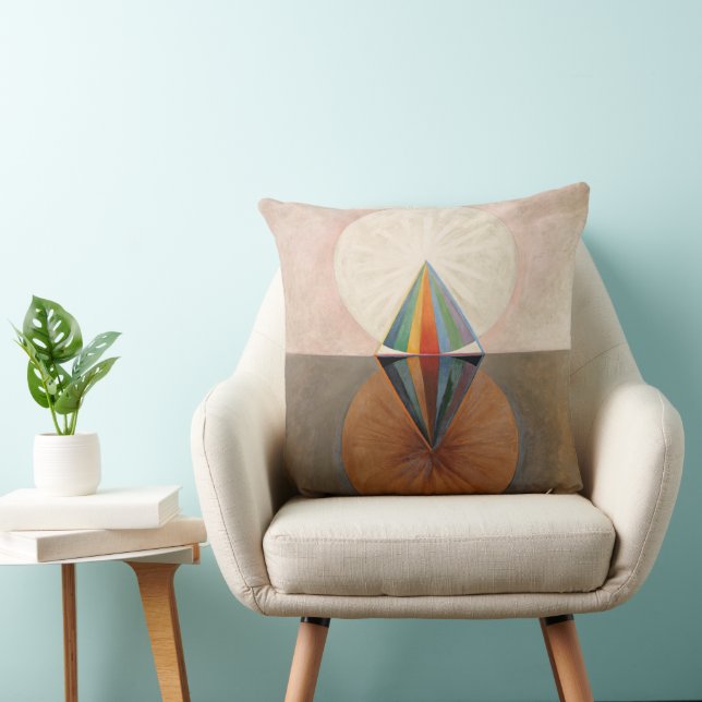 The Swan, Group IX, No.12 by Hilma af Klint Cushion (Chair)