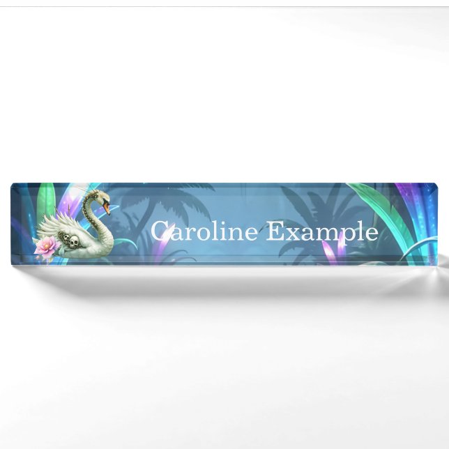 The Swan of Forgotten Waters.  Nameplate (Front)