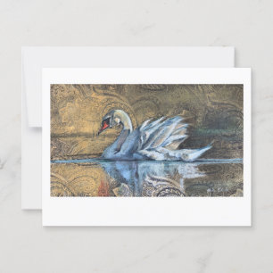 The Swan Painting  Postcard