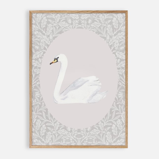 The Swan, vintage nursery  Poster (Creator Uploaded)