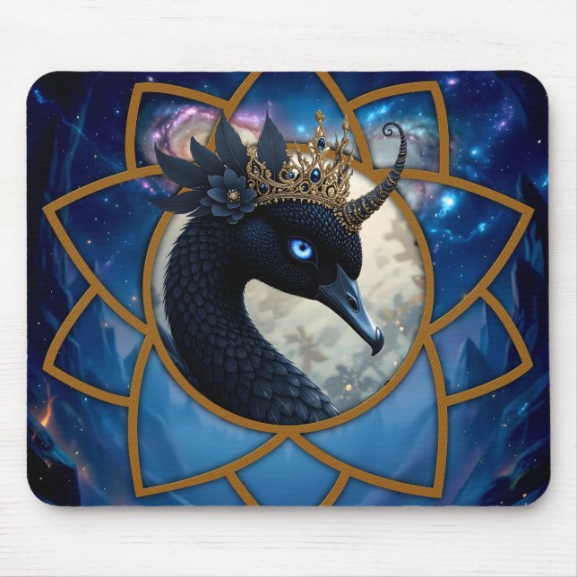 The Swan Who Guards the Moon.   Mouse Pad (Front)