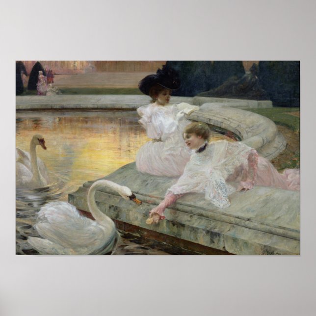 The Swans, 1900 Poster (Front)