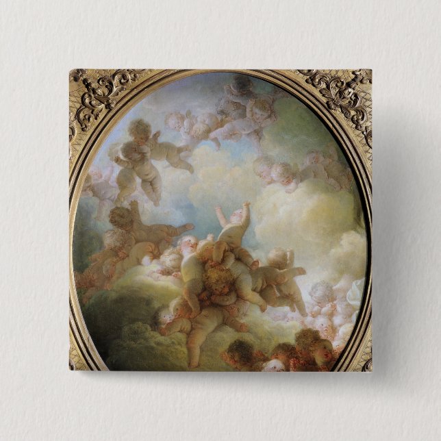 The Swarm of Cupids, c.1767 15 Cm Square Badge (Front)