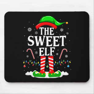 The Sweet Elf Xmas Funny Matching Family Group Chr Mouse Pad