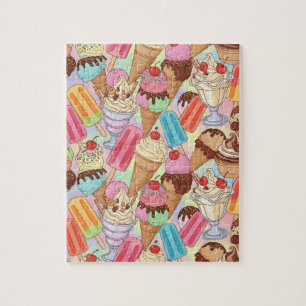 The Sweet Retreat   Retro Ice Cream Parlor Jigsaw Puzzle