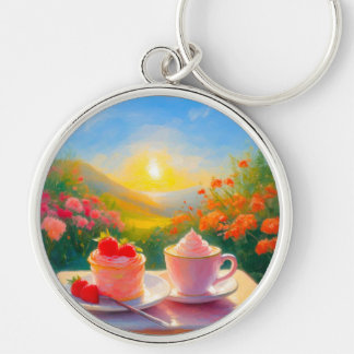 The Sweetest Afternoon of the Day Key Ring
