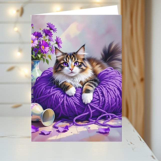 The Sweetest Cat Themed  Birthday Card for Her (Creator Uploaded)